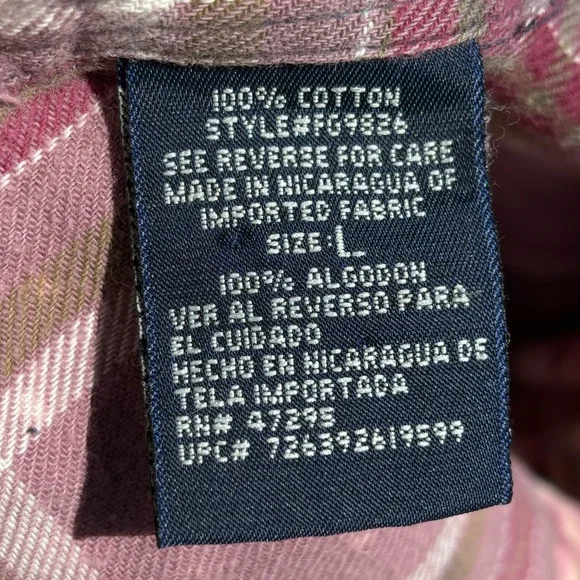 Handmade One of A Kind Bleached Out Farmgirl Flannel! - Picture 6 of 6